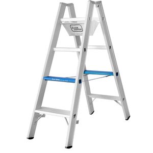 Produktbild für Stehleiter Iller Alu ERGO Plus, 7104-7E, beidseitig begehbar