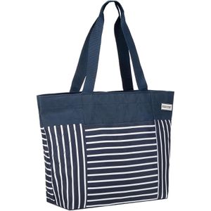 Produktbild für Einkaufstasche anndora TW-8205-232 AHOI, blau / weiß