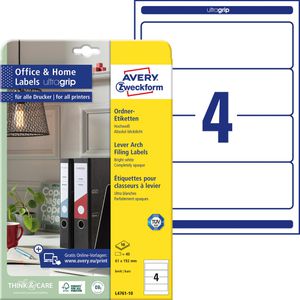 Rückenschilder Zweckform L4761-10, weiß