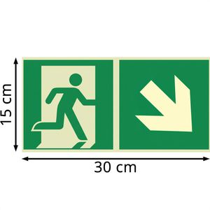 Produktbild für Hinweisschild Abtec ISO 7010 E002+E006 Aluminium
