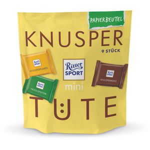 Minischokolade Ritter-Sport Mini Knusper Tüte