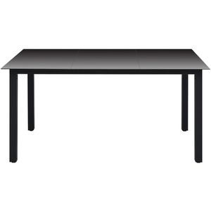 Produktbild für Gartentisch vidaXL 42788, Aluminium und Glas