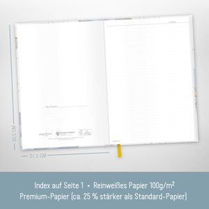 Produktbild für Notizbuch paper&amp;you Time to Grow, 7150-2, Karton Softcover