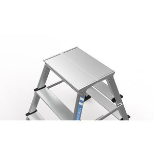 Produktbild für Klapptritt Zarges XLstep P, 40102, aus eloxiertem Aluminium