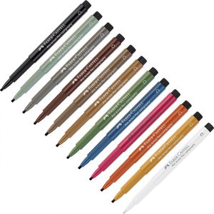 Kalligraphie-Stift Faber-Castell Pitt Artist Pen, sortiert