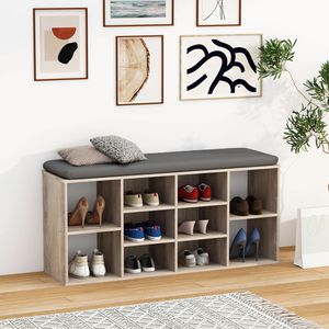 Produktbild für Schuhregal VCM Hinsol S, aus Holz