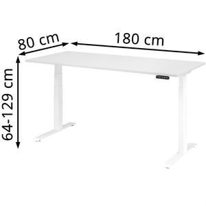 Produktbild für Schreibtisch Hammerbacher XDKB 19, weiß / weiß