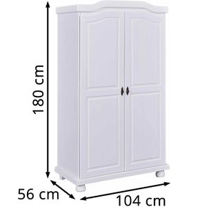 Produktbild für Kleiderschrank Inter-Link Hedda, weiß