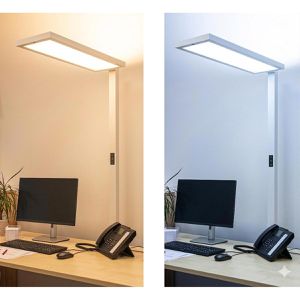 Produktbild für Schreibtischlampe Maul Maulsenja, silber, LED, dimmbar