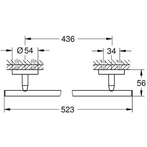 Produktbild für Handtuchhalter GROHE Bau Cosmopolitan 40459001, silber