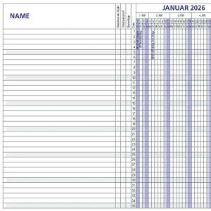 Produktbild für Urlaubsplaner Zettler 993-0000, Jahr 2026