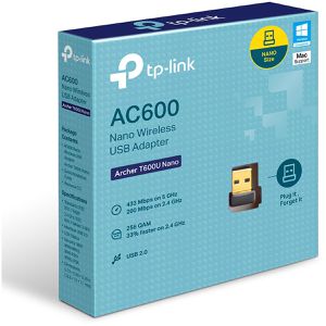 Produktbild für WLAN-Adapter TP-Link AC600, Archer T600U Nano, Nano, USB 2.0