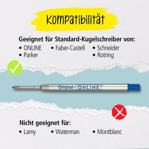 Produktbild für Kugelschreiberminen Online 70037