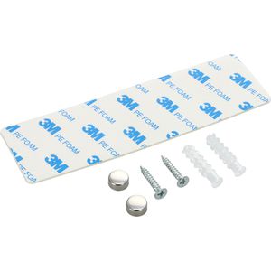 Produktbild für Handtuchhalter Böttcher-AG Premium zum Kleben &amp; Bohren, silber