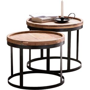 Beistelltisch Wohnling Akola, WL1.551, akazie, aus Massivholz