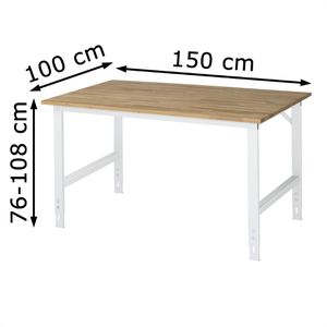 Produktbild für Arbeitstisch Rau Tom, höhenverstellbar