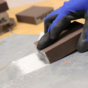 Produktbild für Schleifschwamm S&amp;R 233003009, für Lack, Holz, Metall