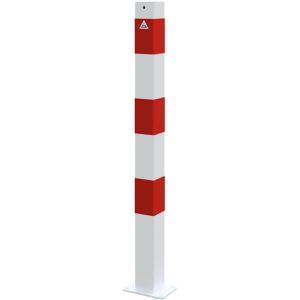 Produktbild für Absperrpfosten Schake 470PB, rot/weiß, aus Metall
