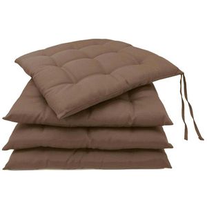 Stuhlkissen Zollner MALI, schokobraun, für Innen