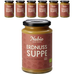 Nabio Fertiggericht Erdnuss Suppe, Bio, vegan, je 375ml, 6 Stück