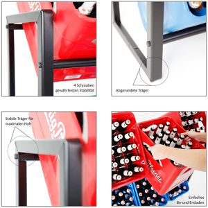 Produktbild für Getränkekistenregal PROREGAL Königssee XL, für 9 Kisten