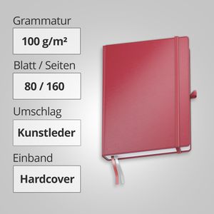 Produktbild für Notizbuch Leitz Complete, 44770025, Kunstleder Hardcover