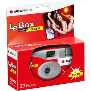 Produktbild für Einwegkamera AgfaPhoto LeBox Flash, 27 Farbaufnahmen