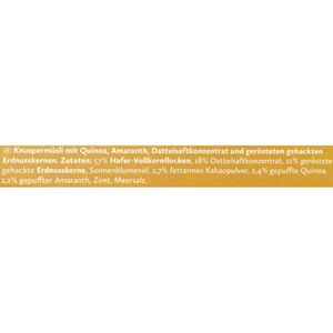Produktbild für Müsli 3Bears Granola Erdnuss Kakao