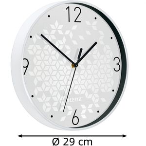 Produktbild für Wanduhr Leitz WOW 9015-00-01, Kunststoff, analog, Quarzuhr