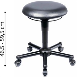 Produktbild für Drehhocker meychair A19-TR-KL-XXL, 10020, XXL-Serie