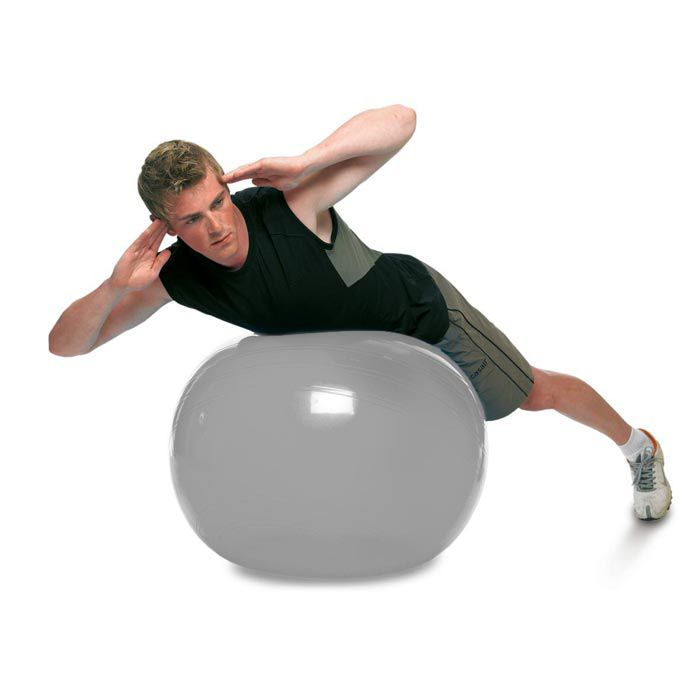 Togu Gymnastikball MyBall, groß, 65cm, belastbar bis 500kg, silber ...