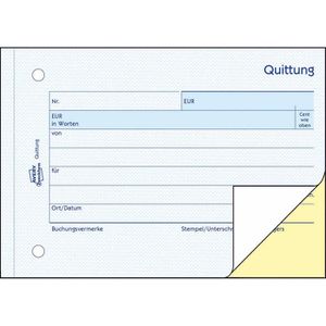 Produktbild für Quittungsblock Zweckform 1742, fälschungssicher, ohne MwSt.