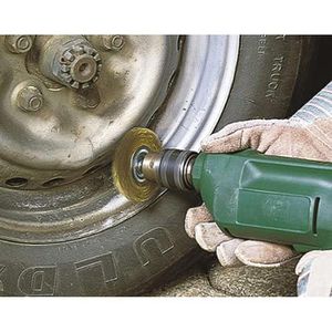 Produktbild für Drahtbürste Wolfcraft gewellt, Scheibenbürste