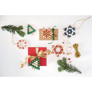 Produktbild für Bastelset Folia Holzperlen Sterne-Set Classic