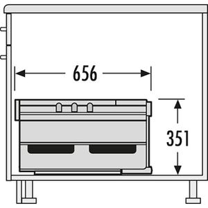 Produktbild für Einbaumülleimer Hailo AS Rondo 18/8/8, 3646131