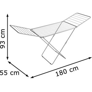 Produktbild für Wäscheständer Axentia 121240, silber