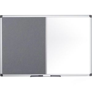 Kombitafel Bi-Office Maya XA0328170, 2 in 1, grau / weiß