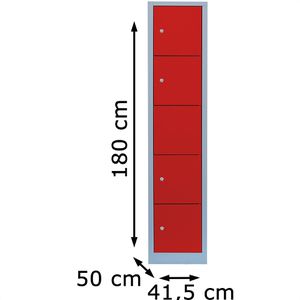 Produktbild für Schließfachschrank ClassiX X-523514, rot