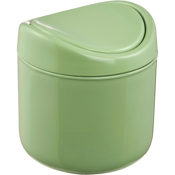 Geruchsstopper Mülleimer Kleiner Tischmülleimer Aus Kunststoff – Mit Shaker- Deckel, Grün, Für Büro, Wohnzimmer, Couchtisch, Platzsparend