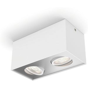 Deckenstrahler Philips Box WarmGlow, weiß mit LED