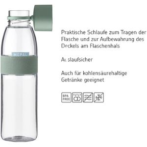 Produktbild für Trinkflasche Mepal Ellipse Nordic Sage, kohlensäuregeeignet