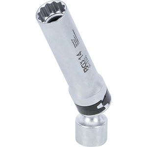 Zündkerzenschlüssel BGS-technic 2390, Steckeinsatz mit Gelenk