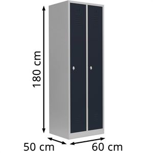 Produktbild für Spind Lüllmann 510128, anthrazit