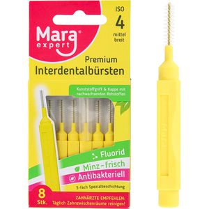Interdentalbürsten Mara-Expert Premium Gelb Minze, ISO-Größe 4