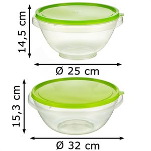 Produktbild für Schüssel Kigima Set mit Deckel, 2-teilig