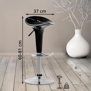Produktbild für Barhocker CLP Saddle, 1015901, drehbar mit Lehne