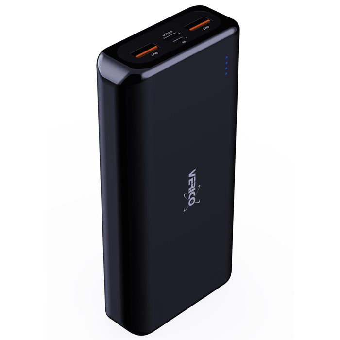 Verico Powerbank Power USB externer AG USB + PD, C 2x Böttcher 20000mAh, Ausgang – 1x Akku, A Pro