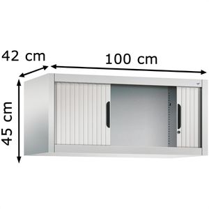 Produktbild für Aufsatzschrank CP-Möbel Omnispace, lichtgrau