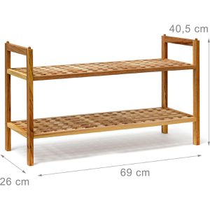 Produktbild für Schuhregal Relaxdays 100192760, aus Holz