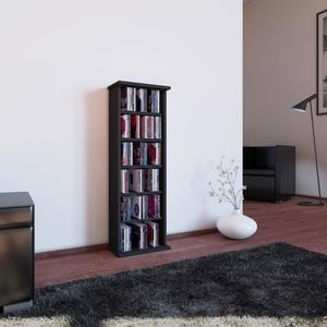 Produktbild für CD-Regal VCM Vostan, 25241, schwarz